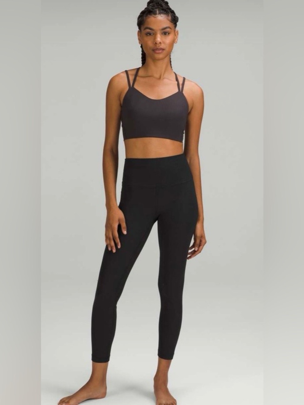 Lululemon NWT Align Ribbed High-Rise pants in Black 25” Leggings size 14 - Picture 4 of 12